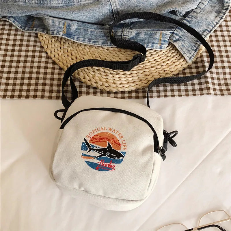 Harajuku Style Shark Shoulder Bag
