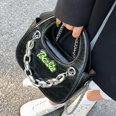 Retro Hand Small Bag Vintage Mini Shoulder Y2K Girl Chain Messenger Harajuku