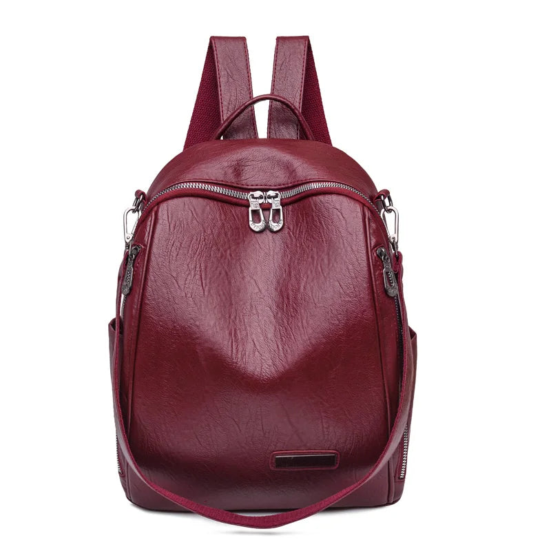 Ladies 3 In 1 Backpack Shoulder Bag Bagpack Academy Bookpack Women Schoolbag