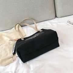 Large-capacity Canvas Tote Bag for Shopping and School