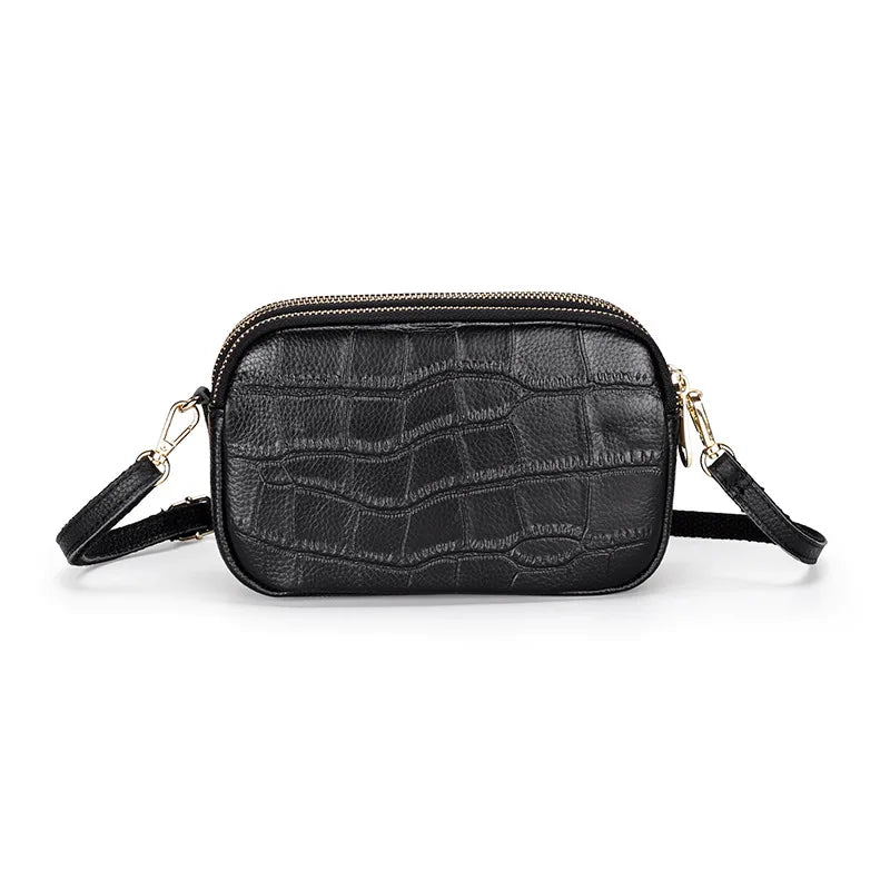 Cow Leather Messenger Bag Women's Crossbody Bag Bolsas