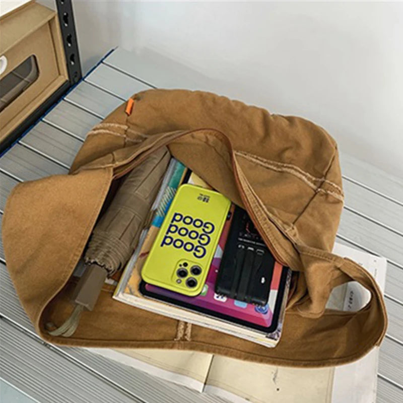 Canvas Large Capacity Messenger Bag for Women