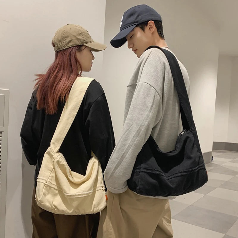Canvas Large Capacity Messenger Bag for Women