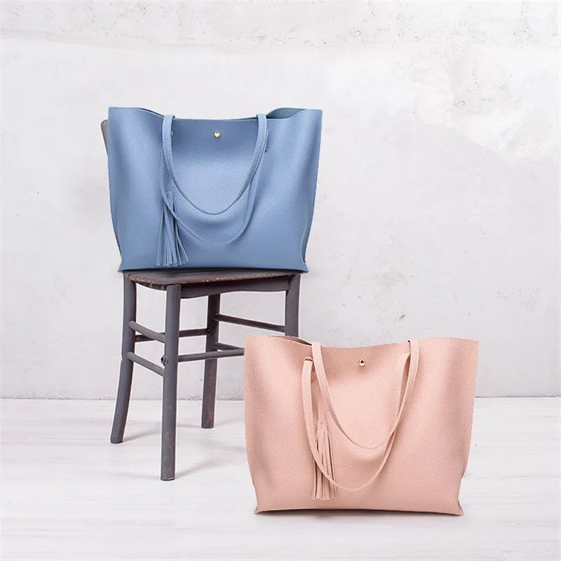 Ladies Tassel Messenger Bag Daily Handbags Large Shoulder Bags