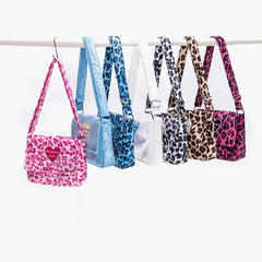 Leopard Pattern Shoulder Bag for Women, Vintage Female Handbag