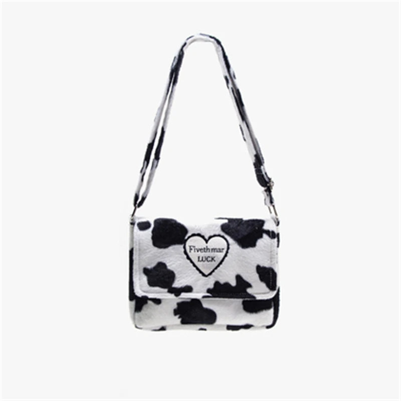 Leopard Pattern Shoulder Bag for Women, Vintage Female Handbag