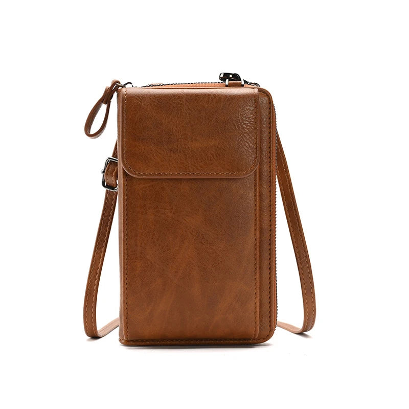 Women Crossbody Messenger Bag Mini PU Leather Purse
