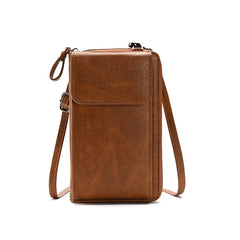 Women Crossbody Messenger Bag Mini PU Leather Purse