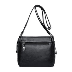 Soft Leather Patchwork Messenger Bag Girl