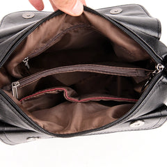 Soft Leather Patchwork Messenger Bag Girl
