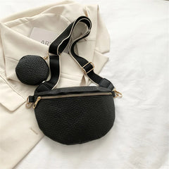 Lady Waist Bag Leather Fanny Pack Female Belt Purses Ladies Crossbody Chest Bags