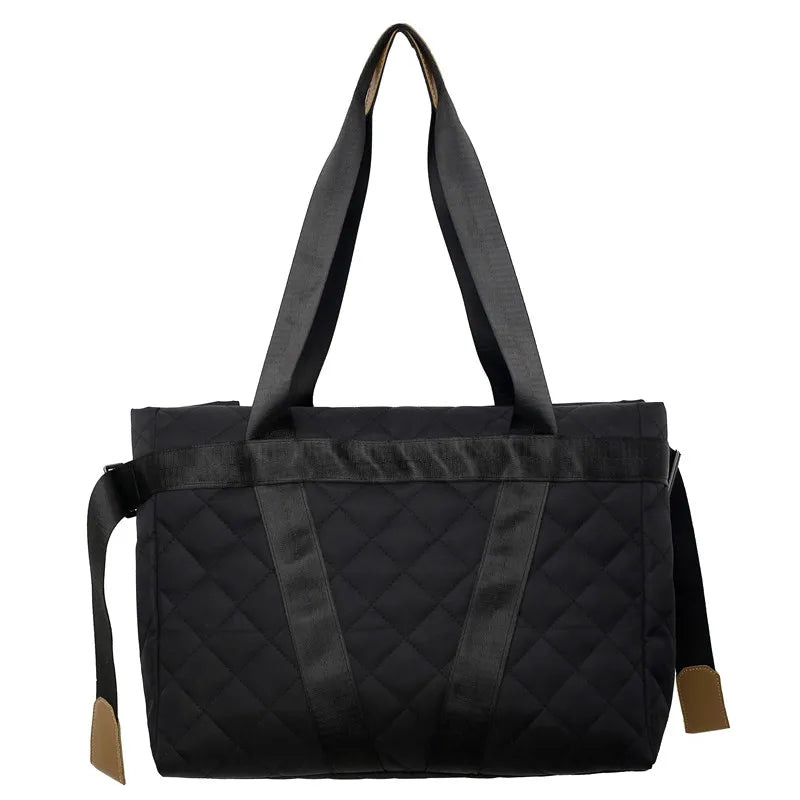 Large Capacity Nylon Shoulder Bag for Men and Women