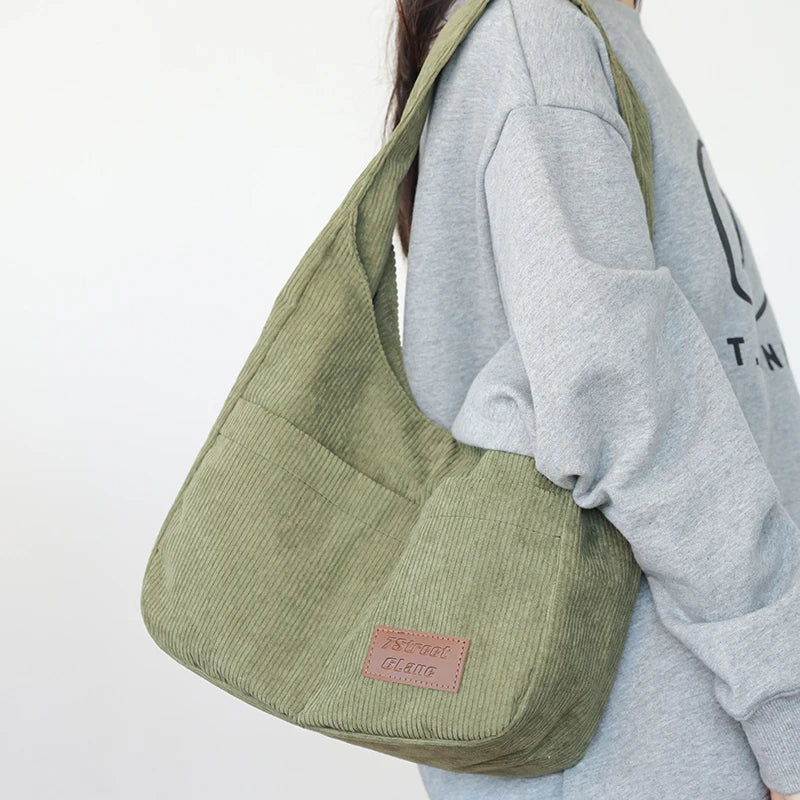 Large Capacity Canvas Handbag Women Shoulder Messenger Bag Female Handbag