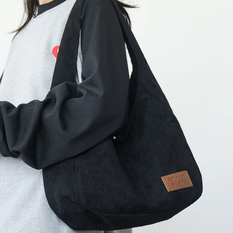 Large Capacity Canvas Handbag Women Shoulder Messenger Bag Female Handbag