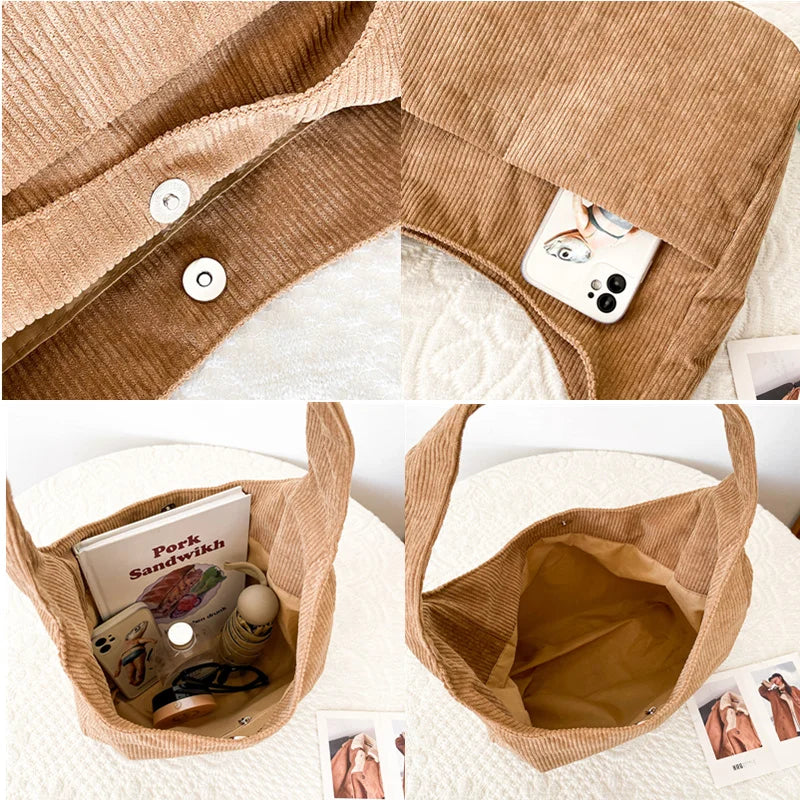 Large Capacity Canvas Handbag Women Shoulder Messenger Bag Female Handbag