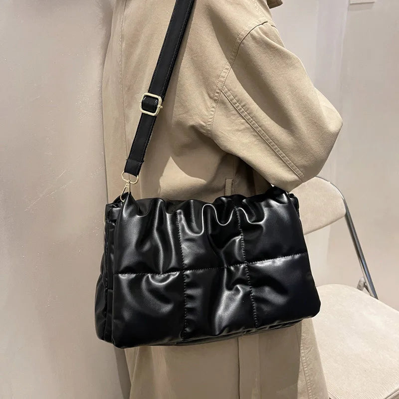 Large Capacity Crossbody Bags Ladies Soft PU Leather Handbag