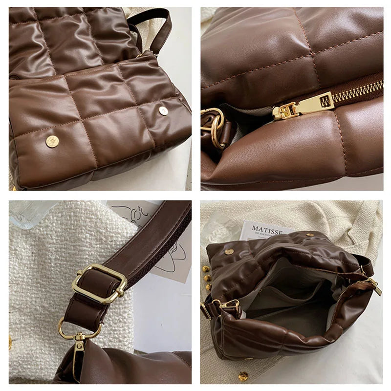 Large Capacity Crossbody Bags Ladies Soft PU Leather Handbag