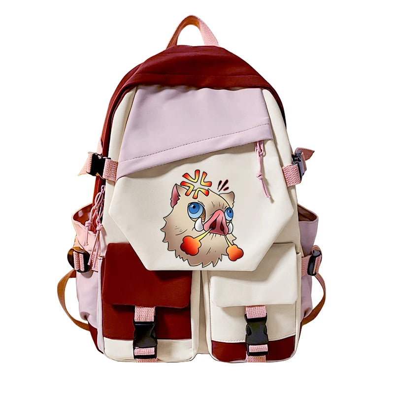 Large Capacity Demon Slayer Anime Bag for Men Fishing Backpack