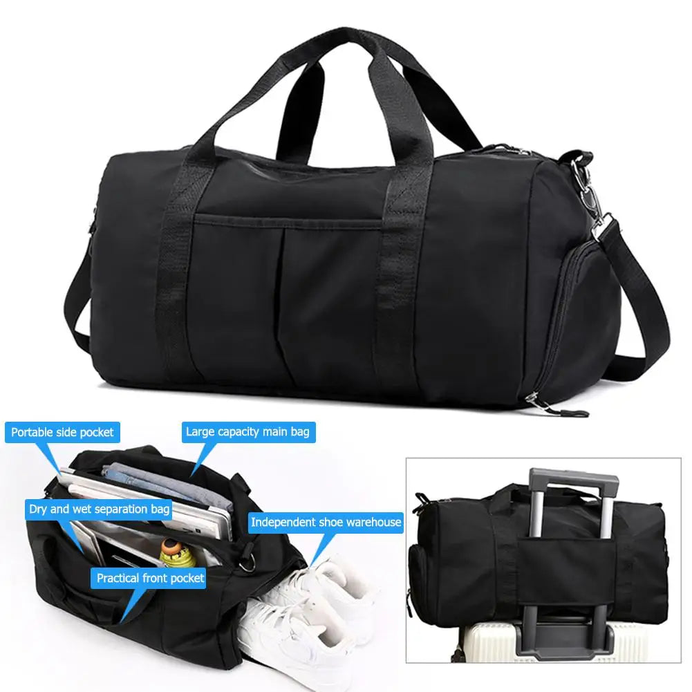 Waterproof Fitness Training Handbag Yoga Mat Gym Bag