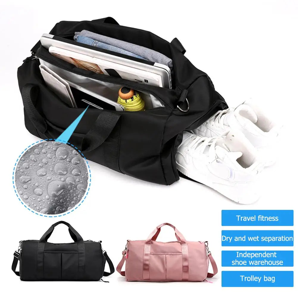 Waterproof Fitness Training Handbag Yoga Mat Gym Bag