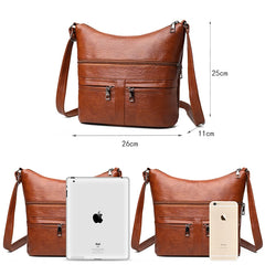 Women's Stylish Large Leather Shoulder Bag