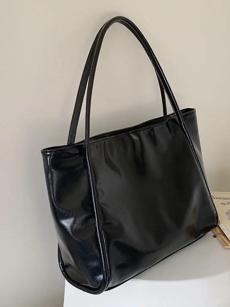 Large Capacity Leather Shoulder Bag Women Handbag Tote Shopping Bag