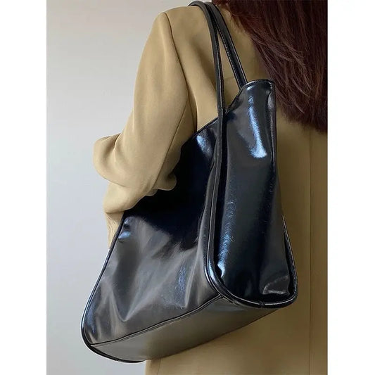 Large Capacity Leather Shoulder Bag Women Handbag Tote Shopping Bag