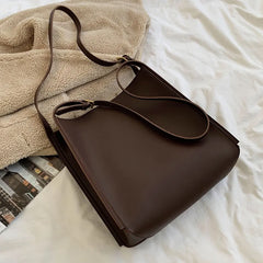Large Capacity Soft PU Leather Tote All-match Handbag Lady Casual