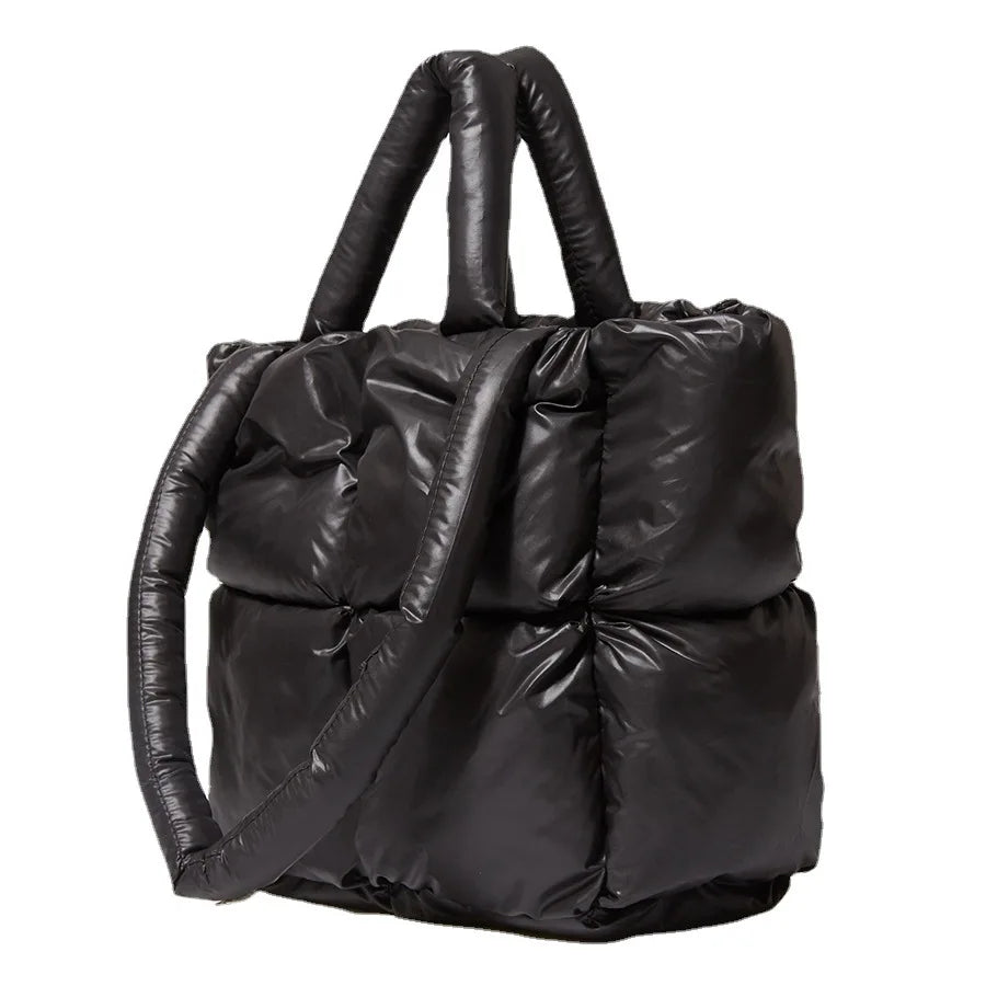 Large Tote Padded Handbags Winter Purse
