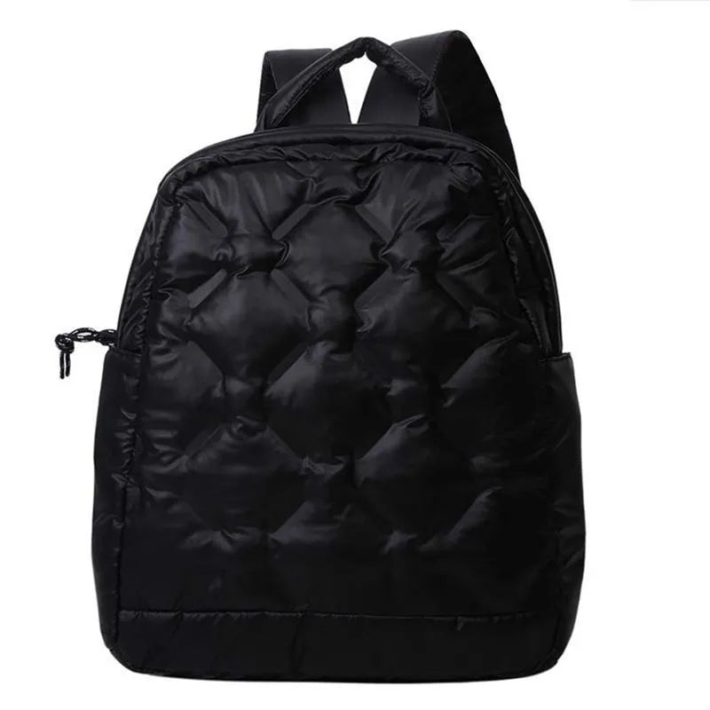 Large Quilted Handbag Nylon Shoulder Bag Winter Purse