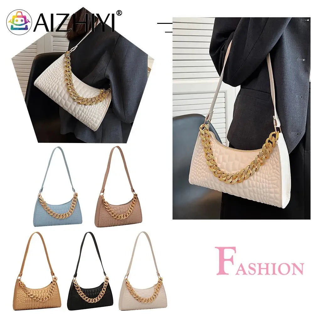 Solid Leather Shoulder Bag Top Handle for Traveling