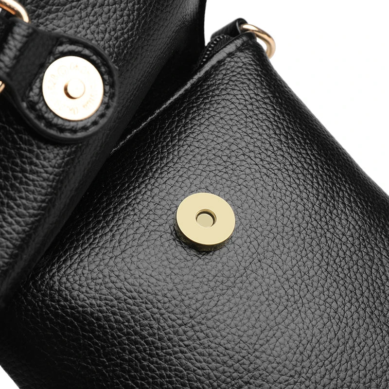 Leather Mobile Phone Bag Women's Shoulder Bags Messenger Bags