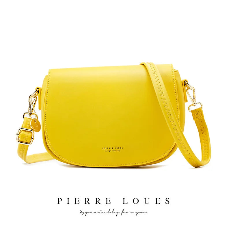 Leather Crossbody Shoulder Bag for Women Handbags Female Messenger
