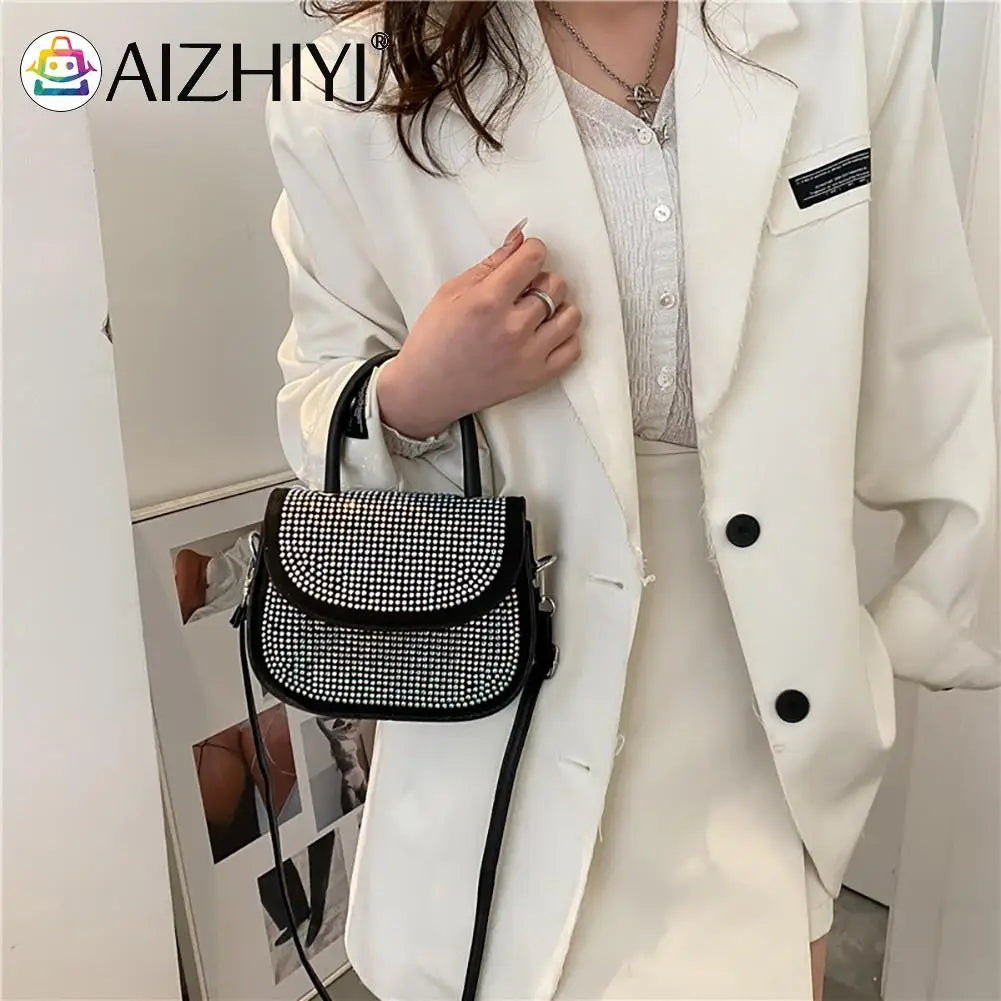 Rhinestone Diamond Small Crossbody Purses Handbags Women