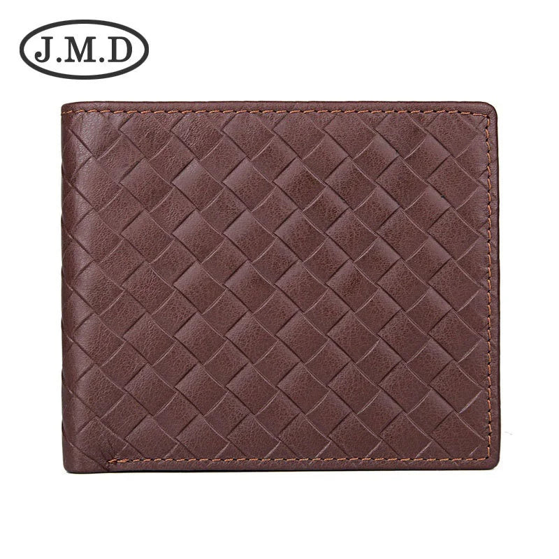 Men's Cowhide Embossed Leather Wallet Dollar Clip