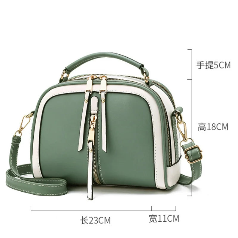 Leather Women's Bag High Handbags Summer Versatile Large Capacity Shoulder Bag