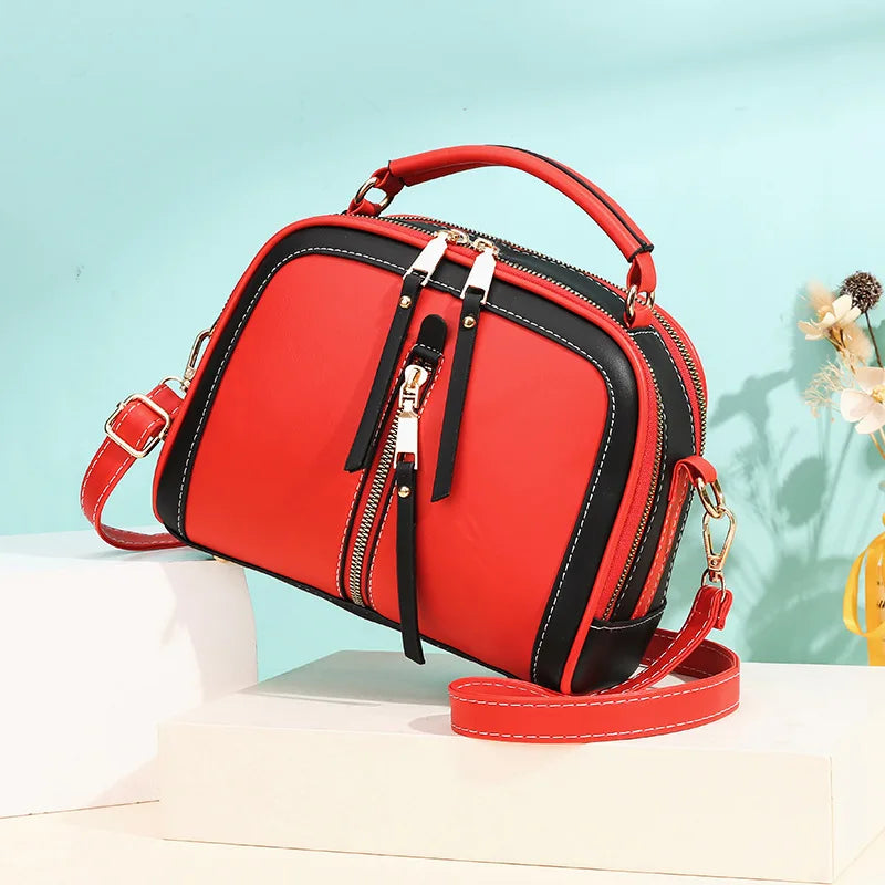 Leather Women's Bag High Handbags Summer Versatile Large Capacity Shoulder Bag