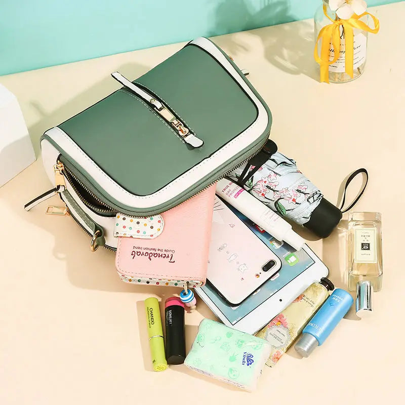 Leather Women's Bag High Handbags Summer Versatile Large Capacity Shoulder Bag