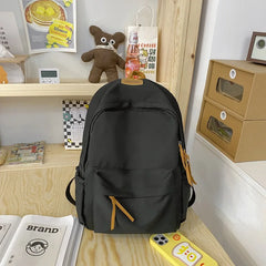 Large-capacity Solid School Bag Multi-functional Unisex
