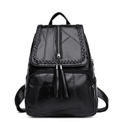 Leisure Women's Backpack Soft PU Leather Handbag Shoulder Bag
