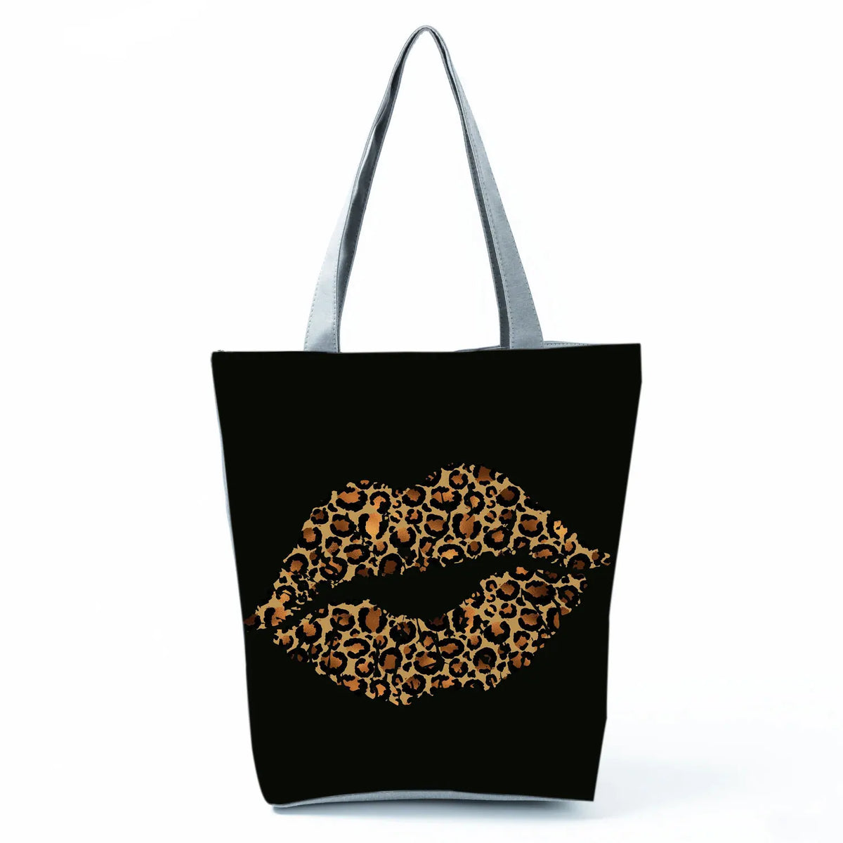 Leopard Shoulder Bags Travel Beach Bag High Capacity Folding Handbags For Women