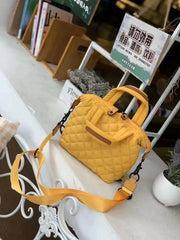 Lingge Quilted Crossbody Bag Nylon Shoulder Large Tote Sac