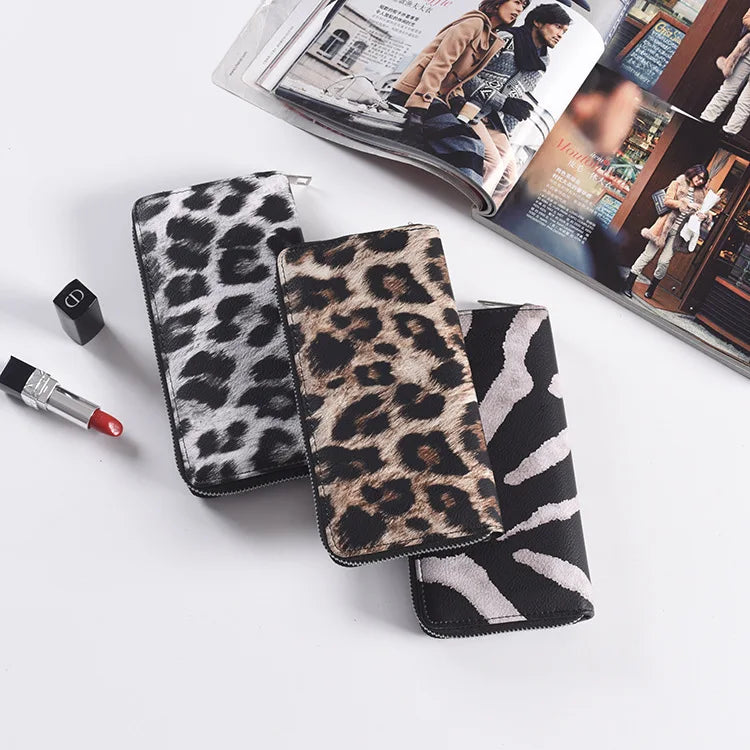 Long Zipper Women Wallets Bright Leather and Wallet Wallet Wallet
