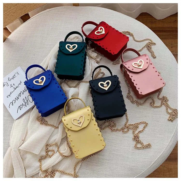 Rivet Jelly Crossbody Bag for Women