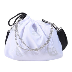 Luminous Butterfly Messenger Bag Women Drawstring Chain Shoulder Pouch
