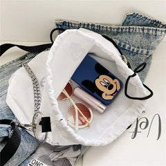 Luminous Butterfly Chain Shoulder Pouch