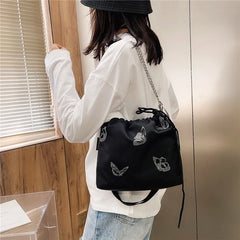 Luminous Butterfly Chain Shoulder Pouch