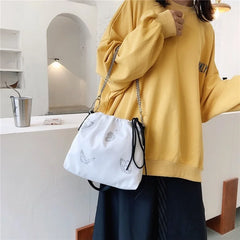 Luminous Butterfly Chain Shoulder Pouch