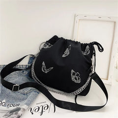 Luminous Butterfly Chain Shoulder Pouch