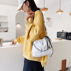 Butterfly Pattern Messenger Bag Chain Shoulder Pouch